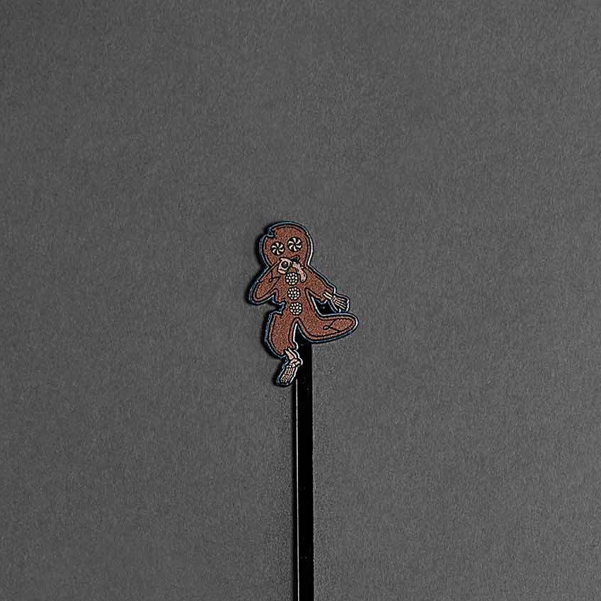 The Gingerdead Stir Stick from the Death Wish Coffee Flavor Skull Stir Stick Set.