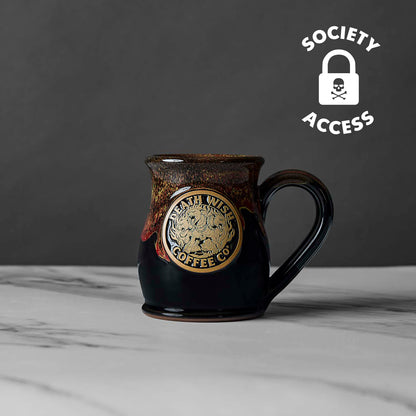 Unlock society access to the Death Wish Coffee Hell Hound Mug.