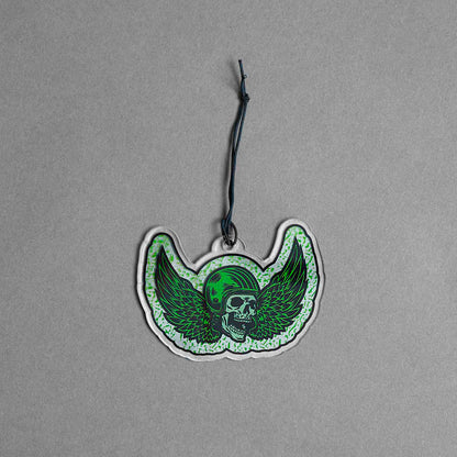 The Death Wish Coffee Power Surge Suncatcher.