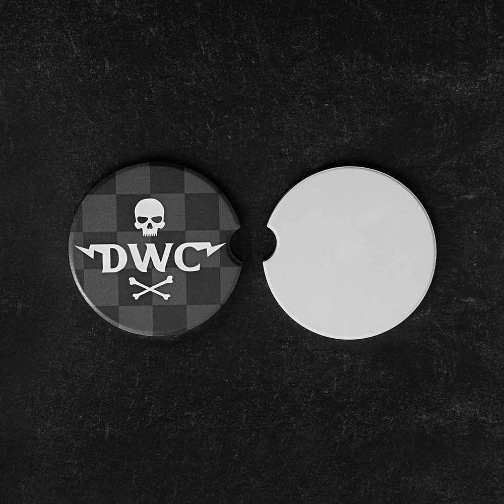 Death Wish Coffee Thrills & Spills Car Coaster Set - Front and Back