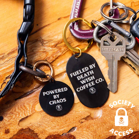 Unlock early access to the Death Wish Coffee Chaos and Coffee Pet Tag Set.