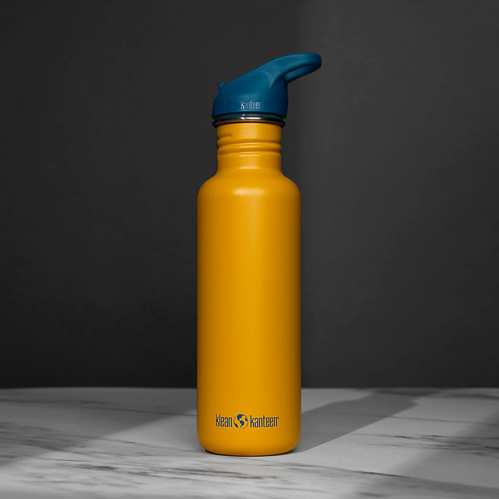 The back of the Death Wish Coffee Divine Balance Klean Kanteen.