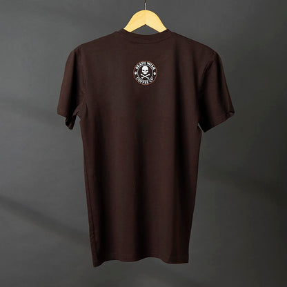 The back of the Death Wish Coffee Maple Cinnamon Tee.