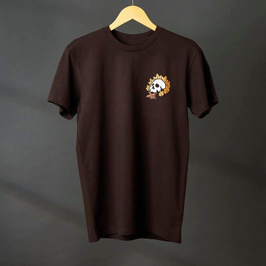 The front of the Death Wish Coffee Maple Cinnamon Tee.