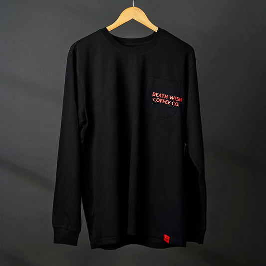 The front of the Death Wish Coffee Nothing to Hide Pocket Tee.