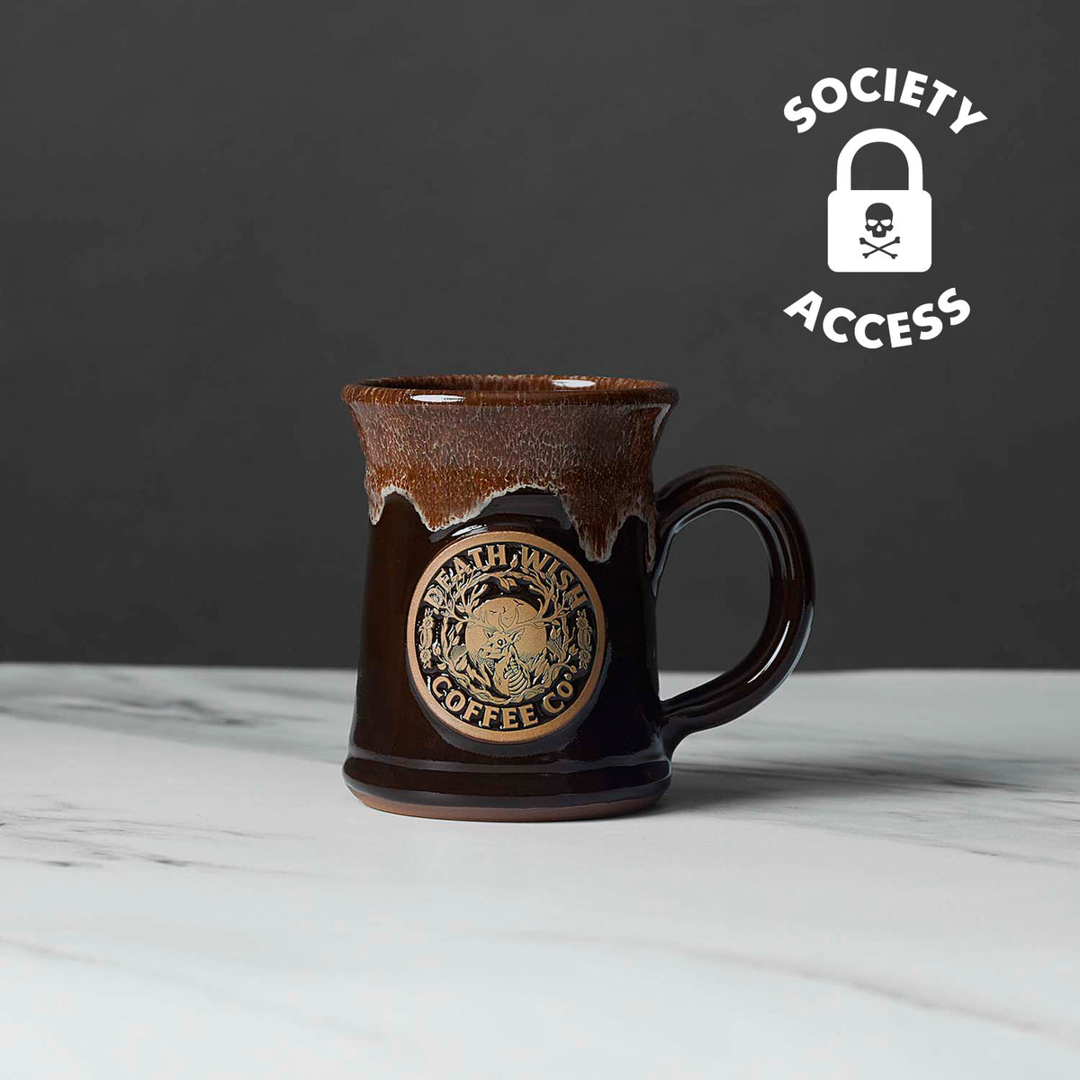Unlock society access to the Death Wish Coffee Call of the Wild Mug.