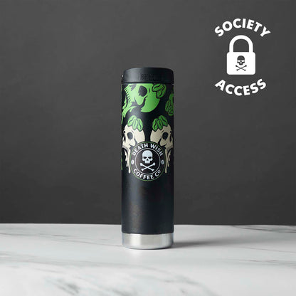 Unlock society early access to the Death Wish Coffee White Chocolate Pistachio Klean Kanteen (20oz).