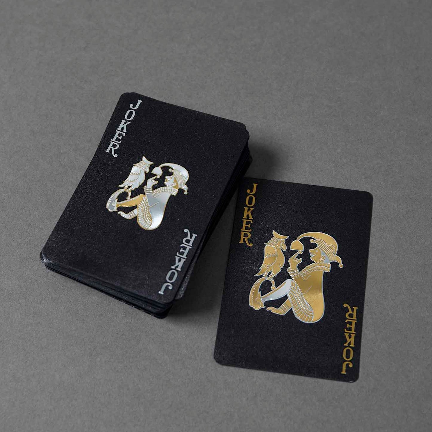 The jokers of the Death Wish Coffee Odin's Deck of Destiny Playing Cards.