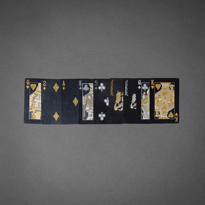 A mix of the Death Wish Coffee Odin's Deck of Destiny Playing Cards.