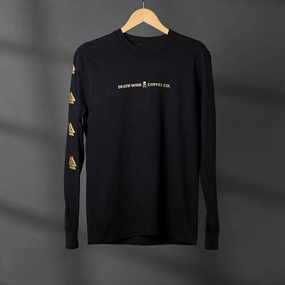The front of the Death Wish Coffee Gates of Valhalla Long Sleeve.