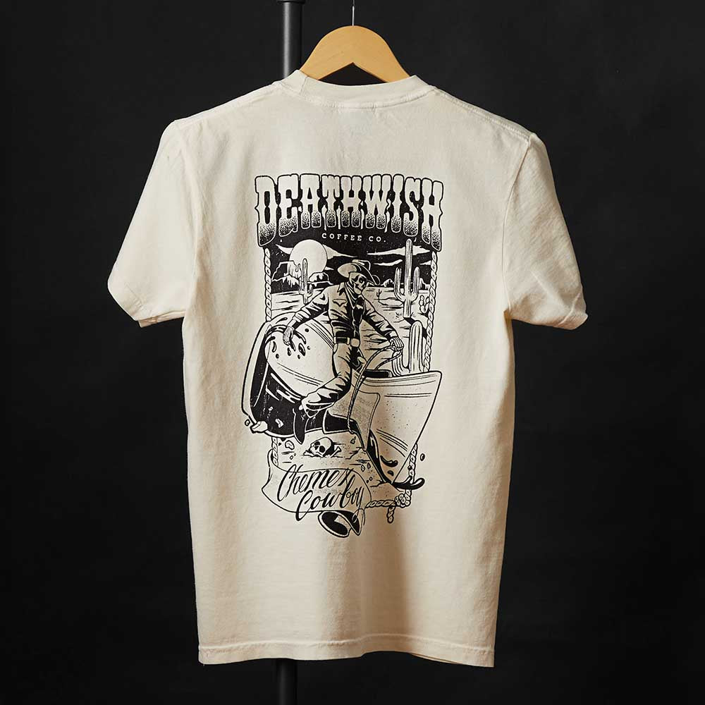 Death Wish Coffee Chemex Cowboy Tee - Back.