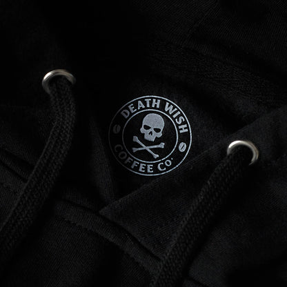 Death Wish Coffee Society Insignia Hoodie - Interior Neck Logo