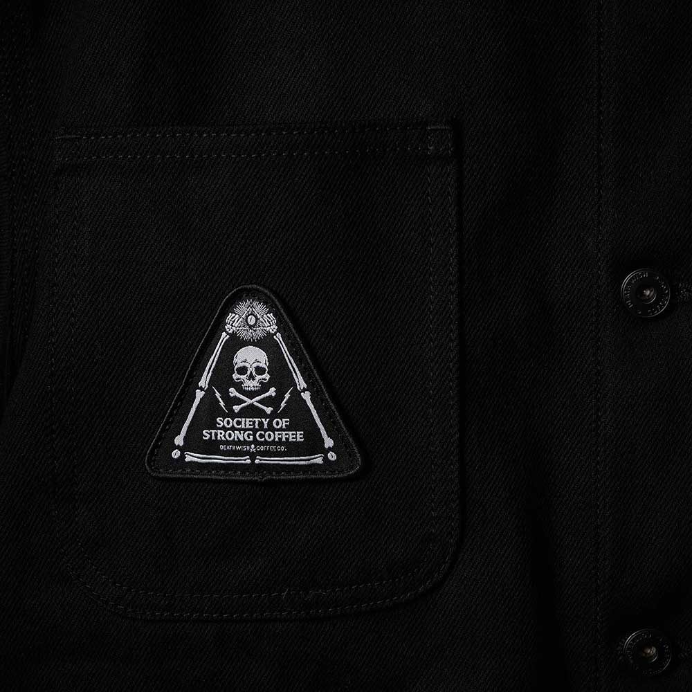 Death Wish Coffee Sacred Truth Work Jacket - Patch Detail