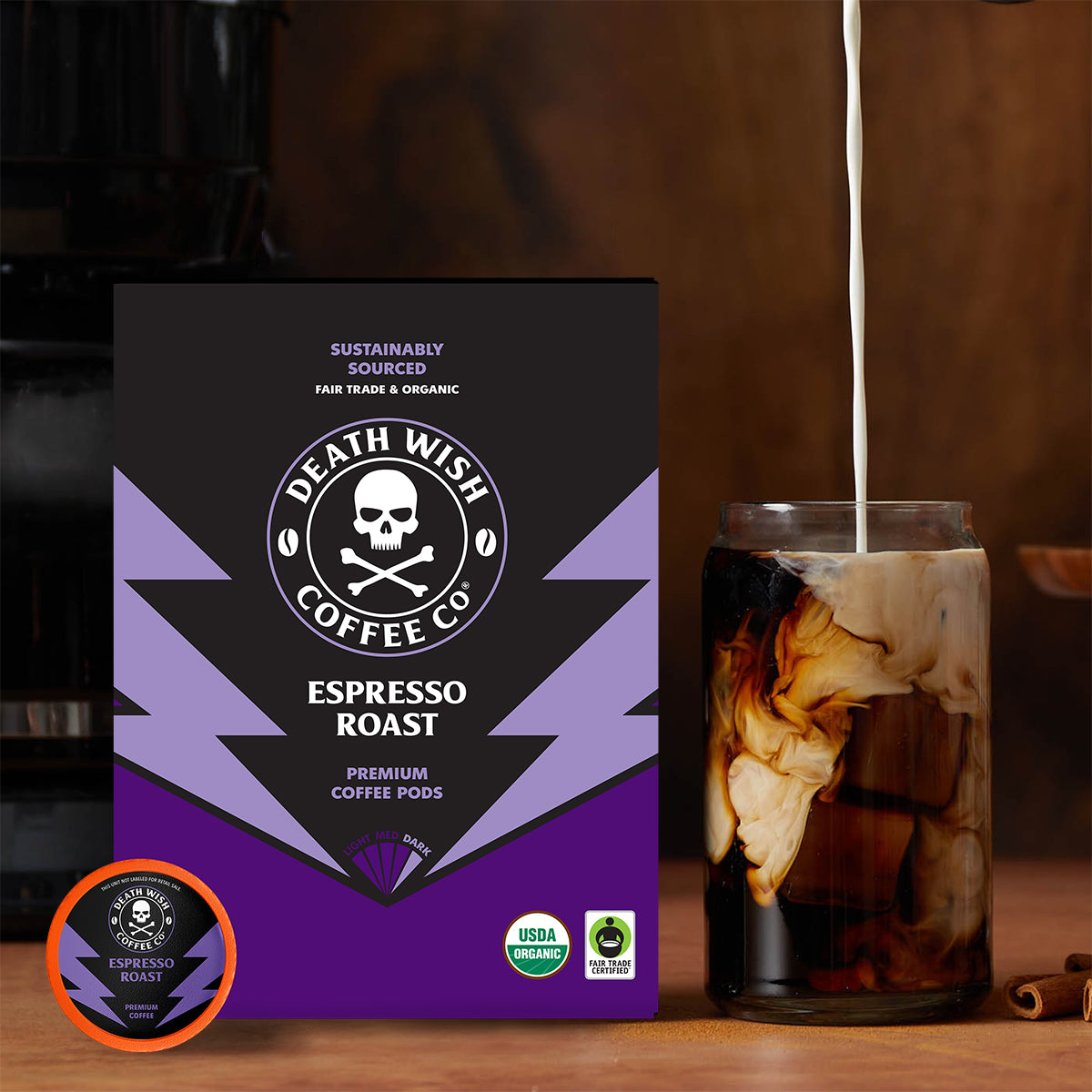 Espresso Roast + Valhalla Java Single-Serve Pod Bundle – Death