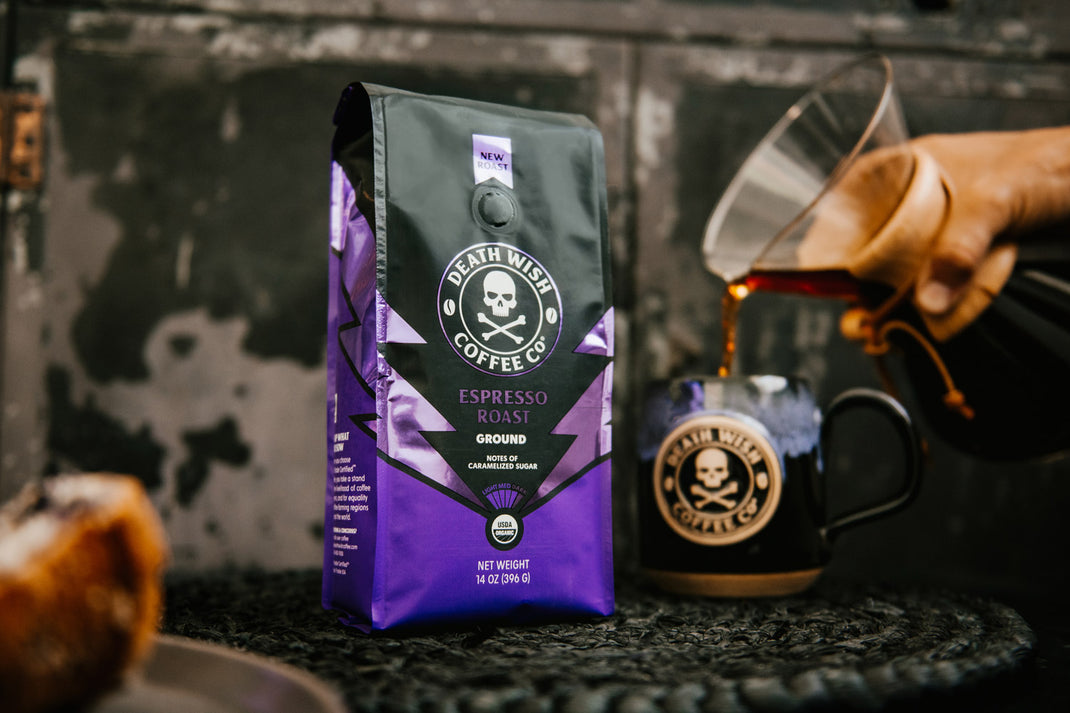 Intensely Strong Coffee Espresso Roast Coffee Death Wish Coffee