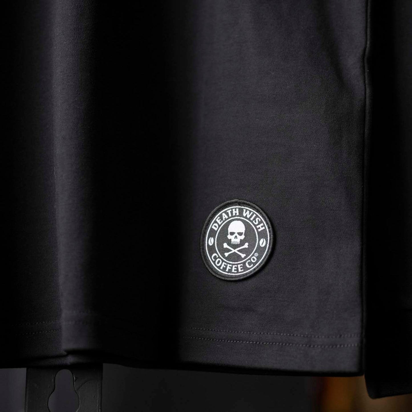 Death Wish Coffee Classic Henley - Patch Detail