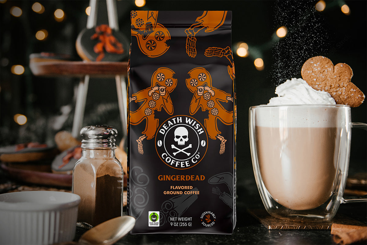 Gingerdead Flavored Death Wish Coffee.