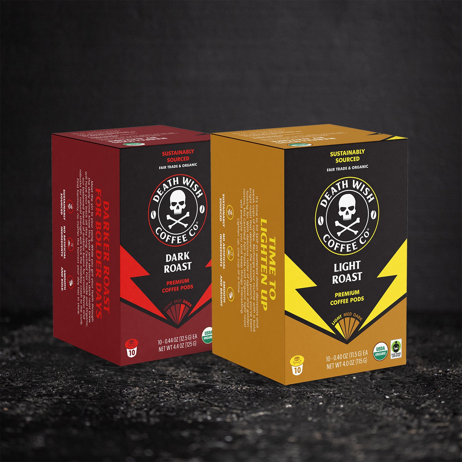 Light Roast + Dark Roast Single-Serve Pod Bundle