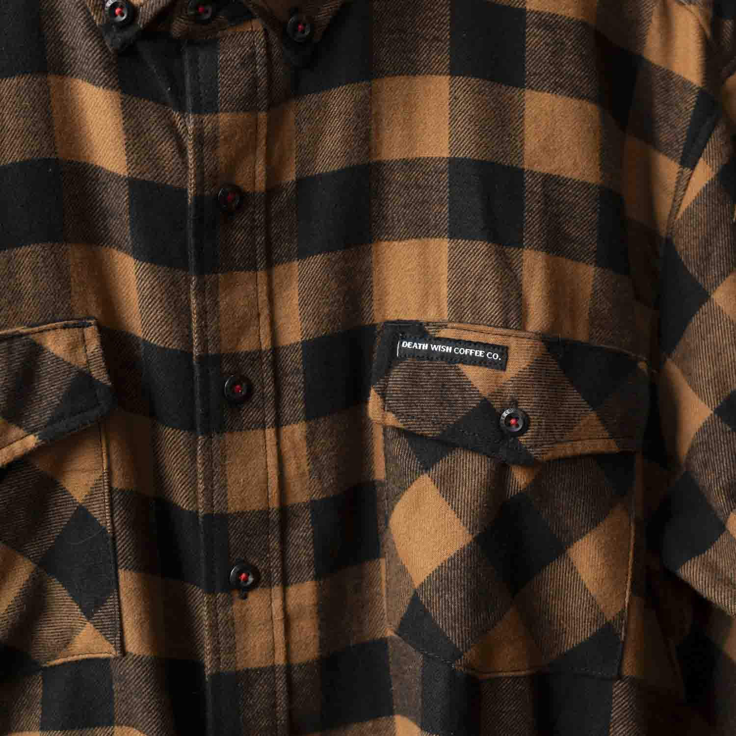 Death Wish Coffee Medium Roast Flannel - Pocket Detail