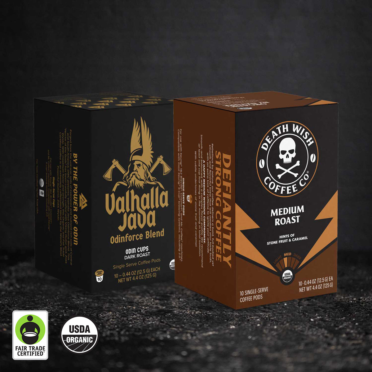 Death Wish Coffee Medium Roast + Valhalla Java Death Cup Bundle