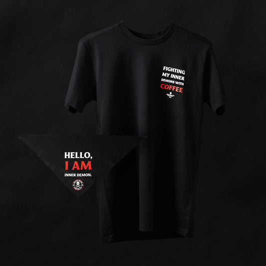 Death Wish Coffee Inner Demon Tee + Bandana Bundle