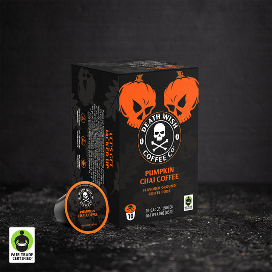 Death Wish Coffee Pumpkin Chai Single Serve Coffee Pods - 10 Count