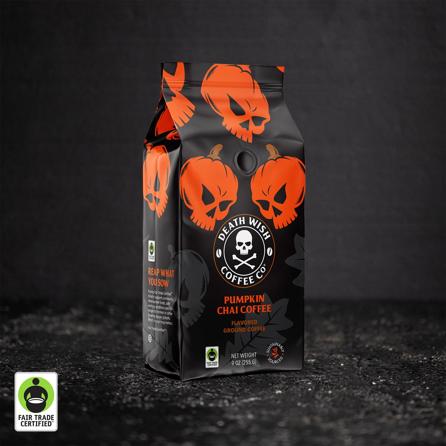 Death Wish Coffee Pumpkin Chai Ground Coffee - 9 oz