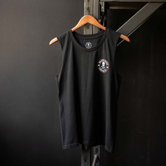 Death Wish Coffee Lights Out Muscle Tee - Front