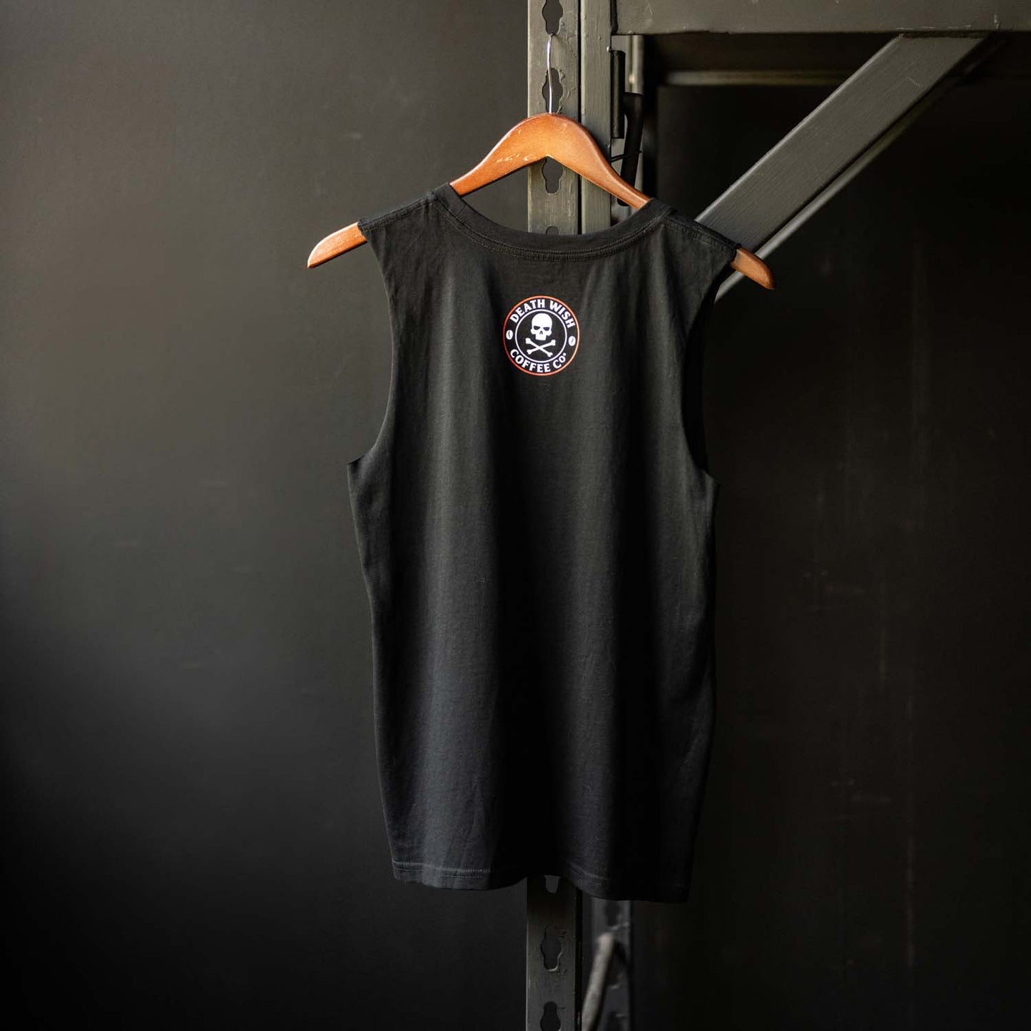 Death Wish Coffee Lights Out Muscle Tee - Back