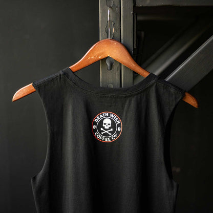 Death Wish Coffee Lights Out Muscle Tee - Back Detail