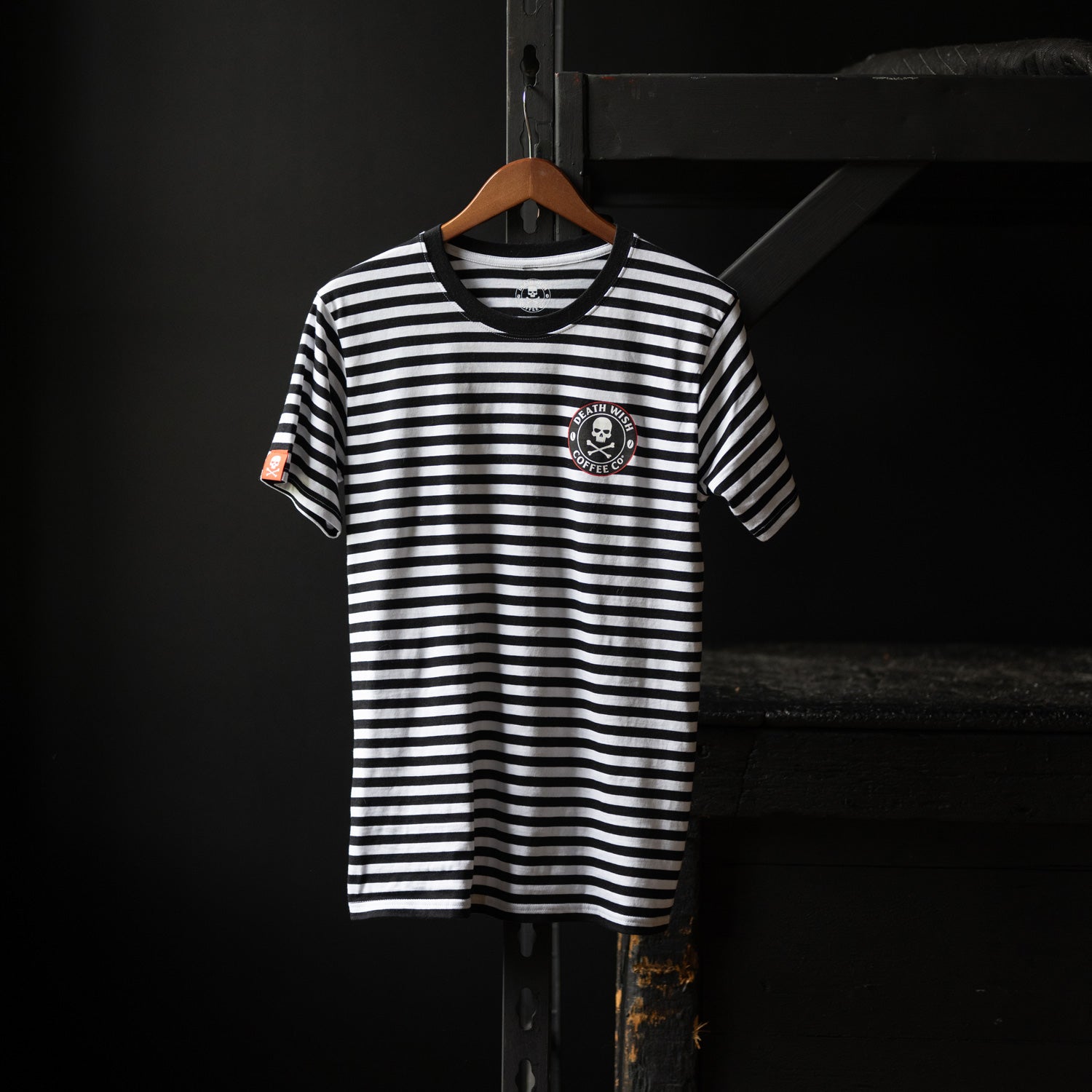Death Wish Coffee Striped Shirt - Front