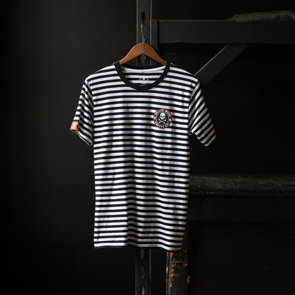 Death Wish Coffee Striped Shirt - Front