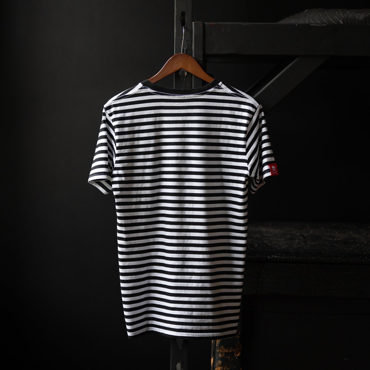 Death Wish Coffee Striped Shirt - Back