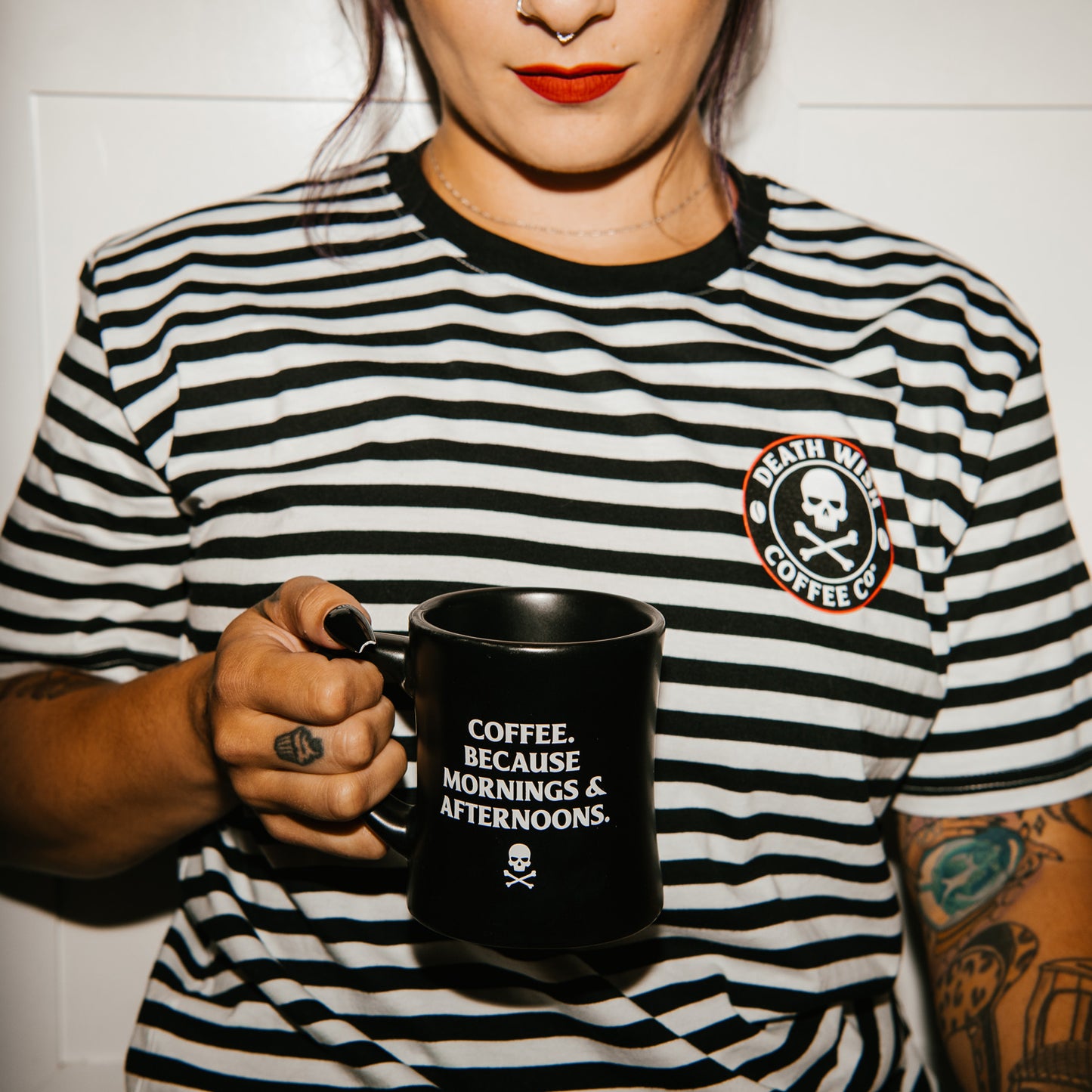 It's Black and White Striped Tee