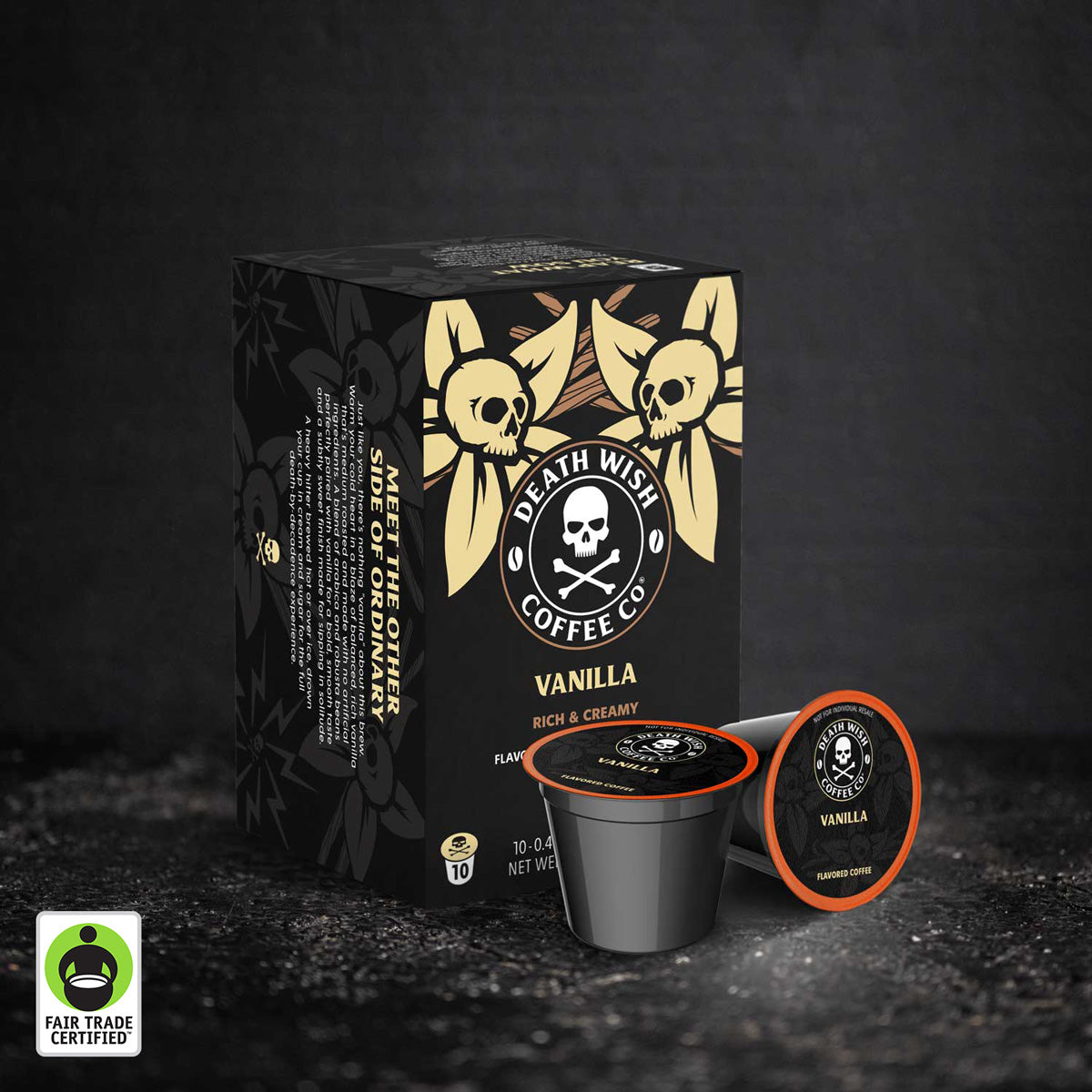 Death Wish Coffee Vanilla Flavored Single-Serve Coffee Pods