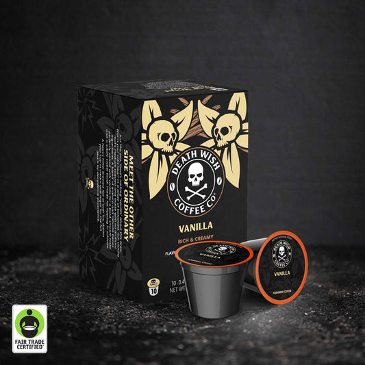 Death Wish Coffee Vanilla Flavored Single-Serve Coffee Pods - 10 Count