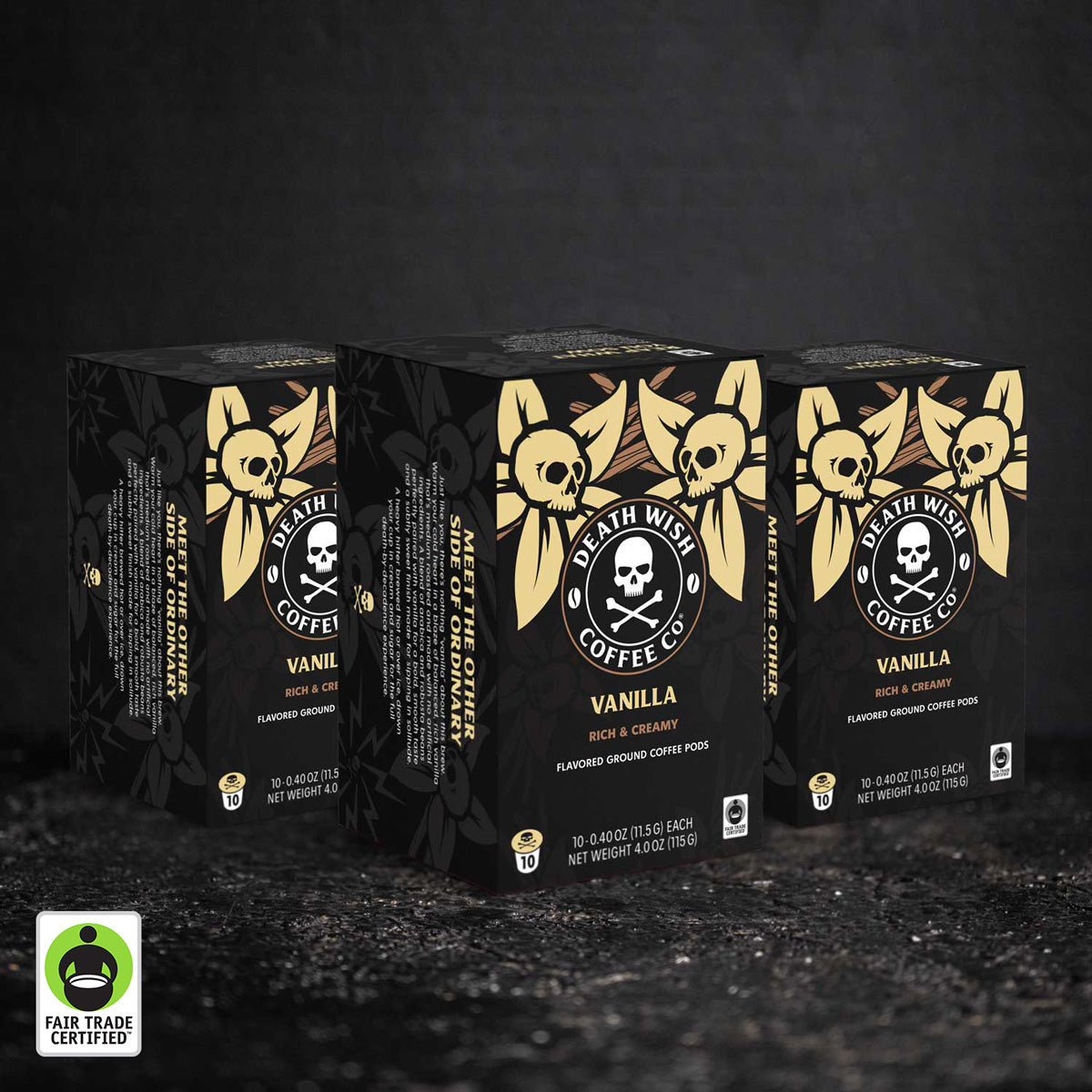 Death Wish Coffee Vanilla Flavored Single-Serve Coffee Pods - 30 Count