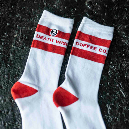 Death Wish Coffee White Classic Socks