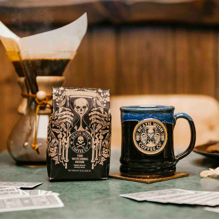 Death Wish Coffee Witching Hour Mug & Coffee Bundle