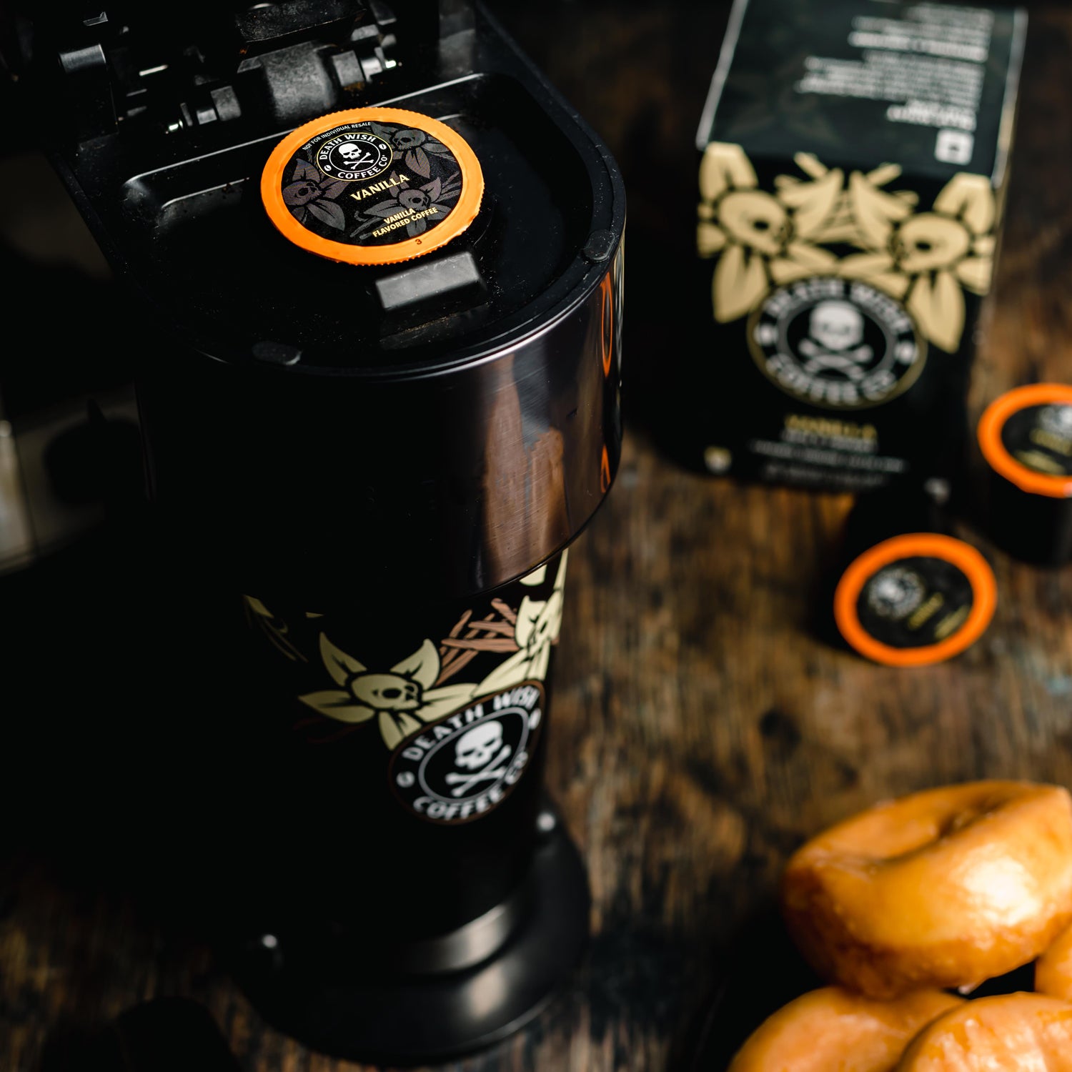 Brewing a cup of coffee for your Death Wish Coffee Vanilla Bean Klean Kanteen.