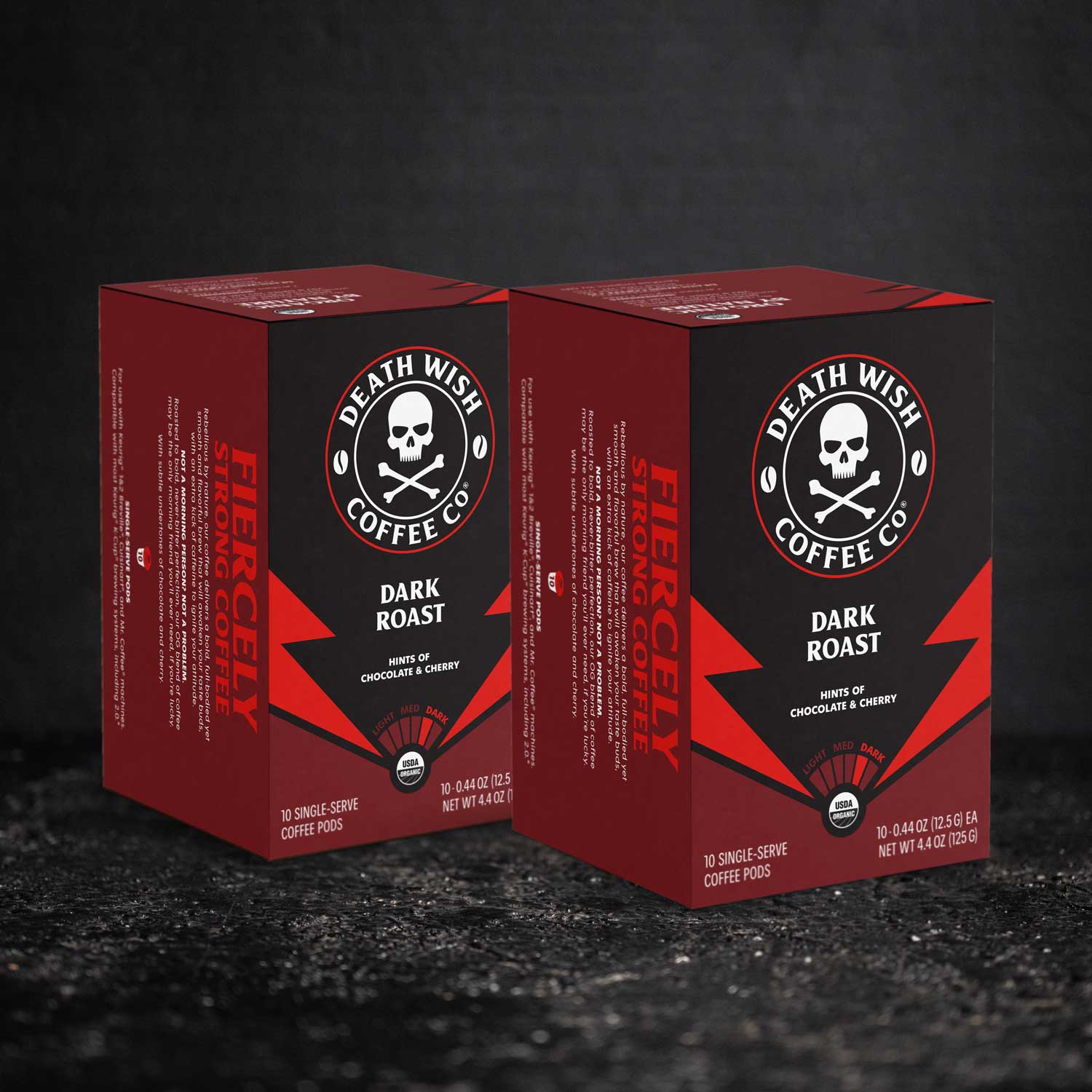 Death Wish Coffee Dark Roast Single-Serve Coffee Pods - 20 Count