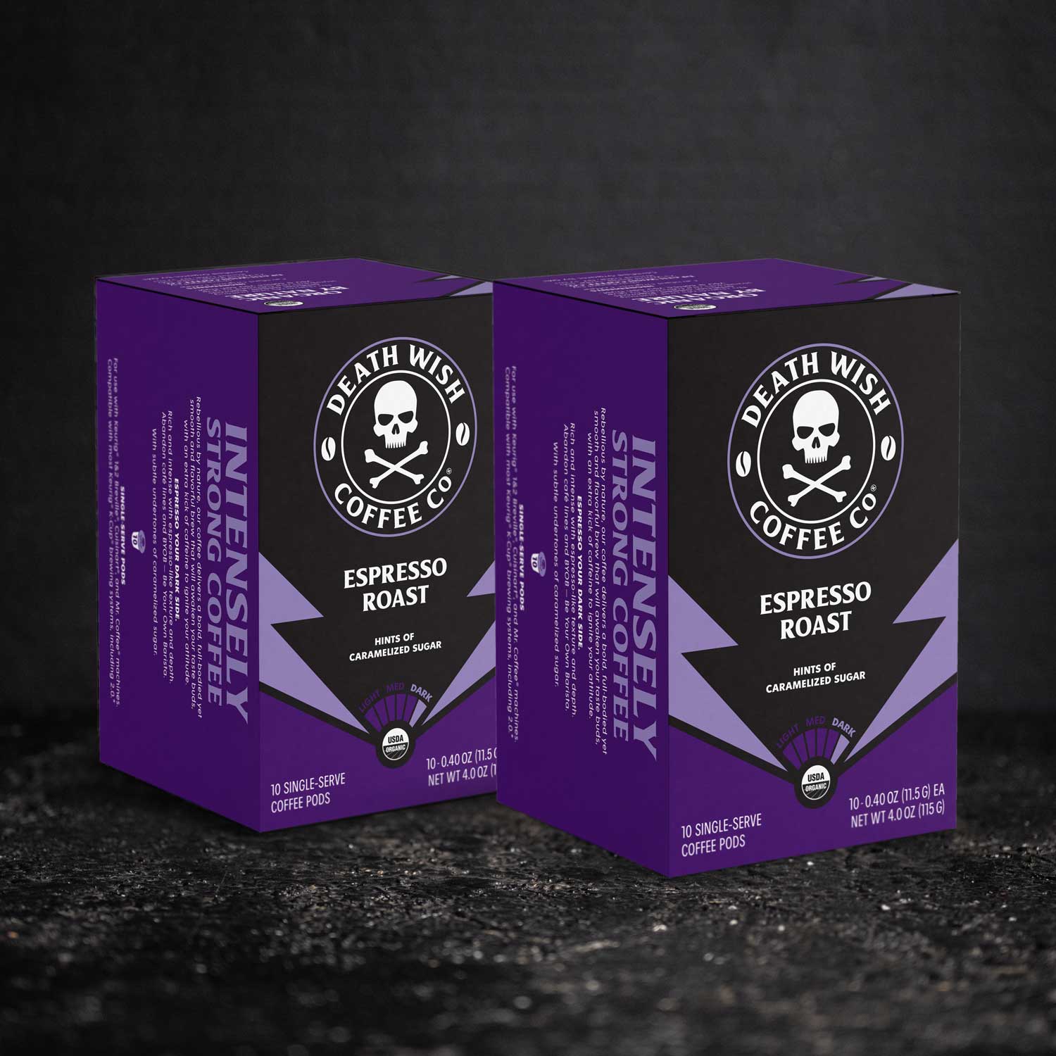 Death Wish Coffee Espresso Roast Single-Serve Coffee Pods - 20 Count