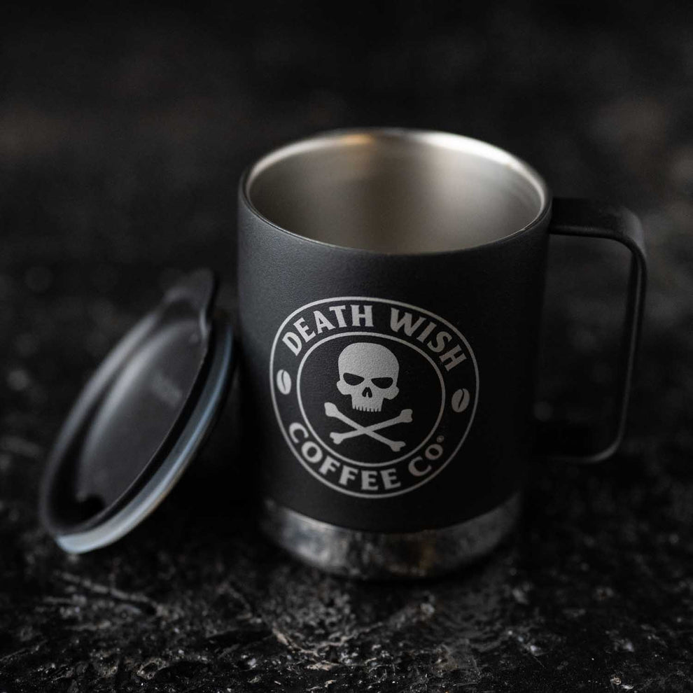 Crossbones Klean Kanteen Mug Death Wish Coffee